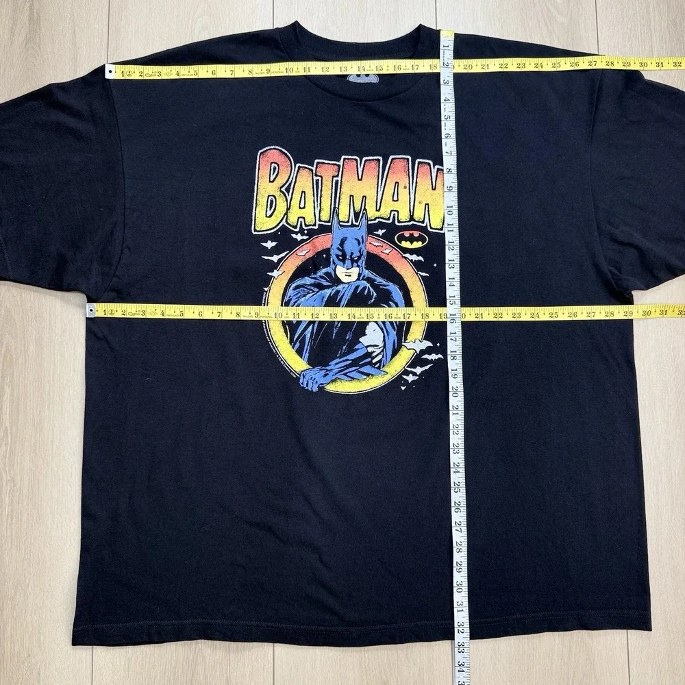 Batman DC Comics Mens 4XL‎ Black Graphic T Shirt Logo Print Cotton Movie Tee